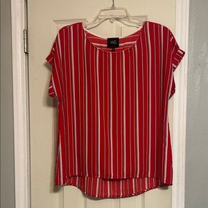 2/$18, 3/$27 W5 red stripe blouse Anthropologie
